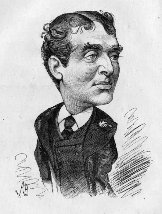 Framed Print : Caricature of William J Florence, actor and writer Framed Print : Caricature of William J Florence, actor and writer