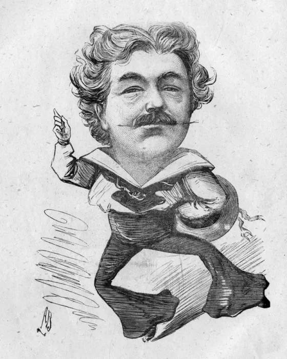 Framed Print : Caricature of William Rignold, English actor Framed Print : Caricature of William Rignold, English actor