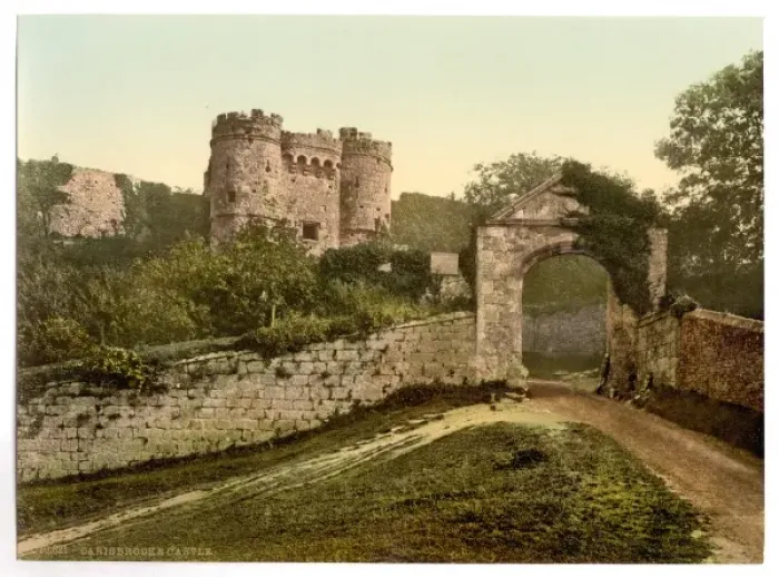 Framed Print : Carisbrocke (i. e. Carisbrooke), the castle, Isle of Wight Framed Print : Carisbrocke (i. e. Carisbrooke), the castle, Isle of Wight