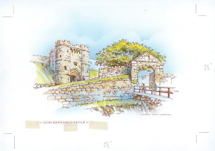 Framed Print : Carisbrooke Castle, Isle of Wight Framed Print : Carisbrooke Castle, Isle of Wight