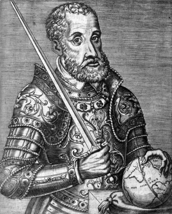 Framed Print : Carl V / Hre / Thevet 1584 Framed Print : Carl V / Hre / Thevet 1584
