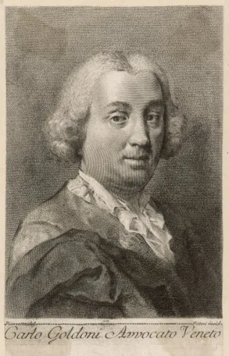 Framed Print : Carlo Goldoni / Piazzetta Framed Print : Carlo Goldoni / Piazzetta