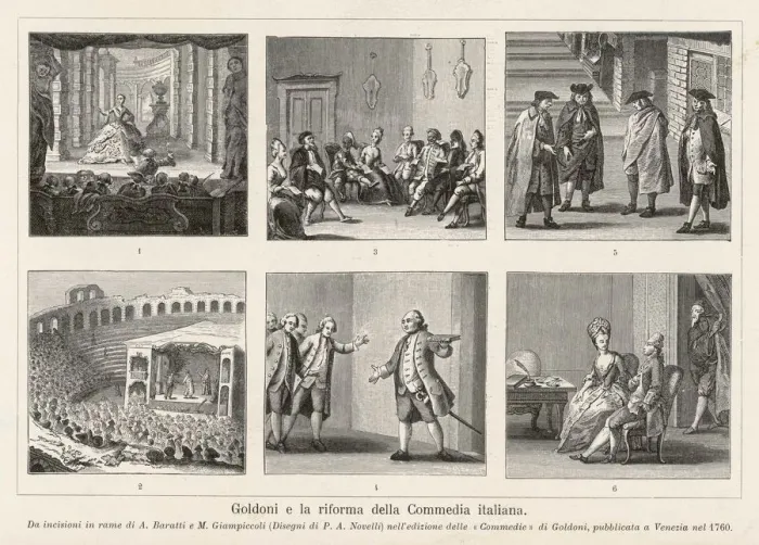 Framed Print : CARLO GOLDONI / SIX PICS Framed Print : CARLO GOLDONI / SIX PICS