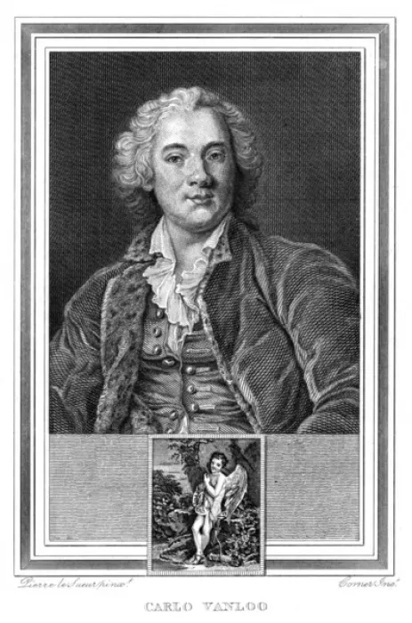Framed Print : Carlo Vanloo - 1 Framed Print : Carlo Vanloo - 1