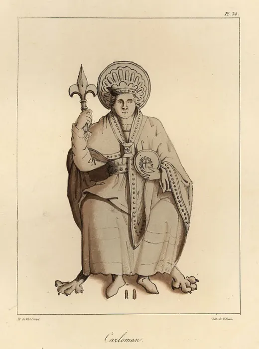 Framed Print : Carloman I, King of the Franks, younger brother of Charlemagne Framed Print : Carloman I, King of the Franks, younger brother of Charlemagne