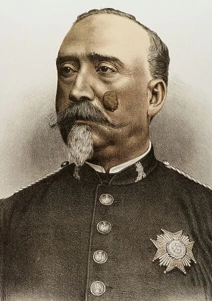 Carlos Ibanez de Ibero (1825-1891). Engraving
