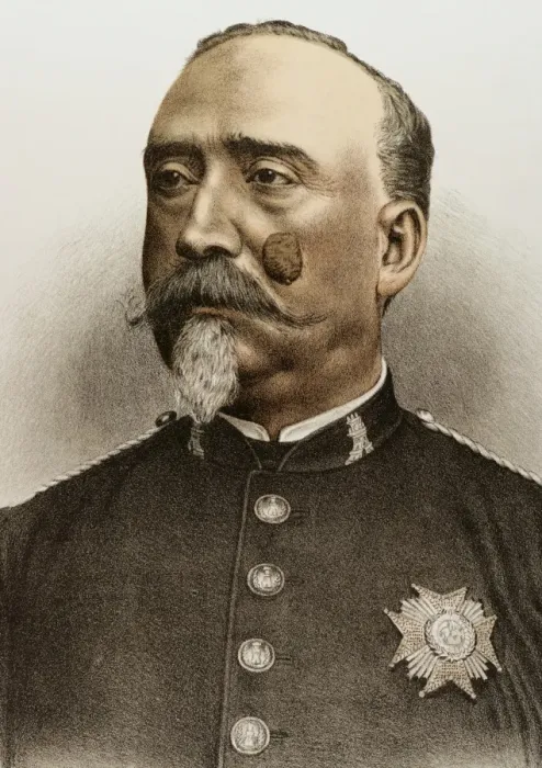 Framed Print : Carlos Ibanez de Ibero (1825-1891). Engraving Framed Print : Carlos Ibanez de Ibero (1825-1891). Engraving
