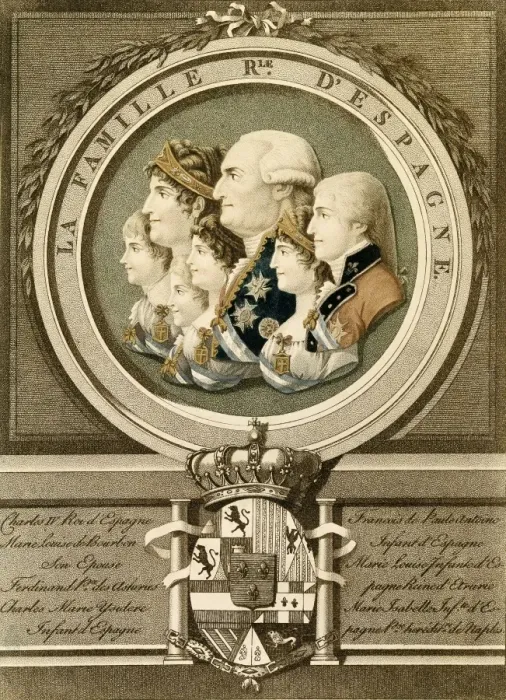 Framed Print : Carlos IV of Spain and the royal family: Mar Framed Print : Carlos IV of Spain and the royal family: Mar