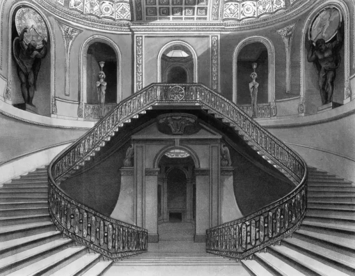 Framed Print : Carlton House / Staircase Framed Print : Carlton House / Staircase