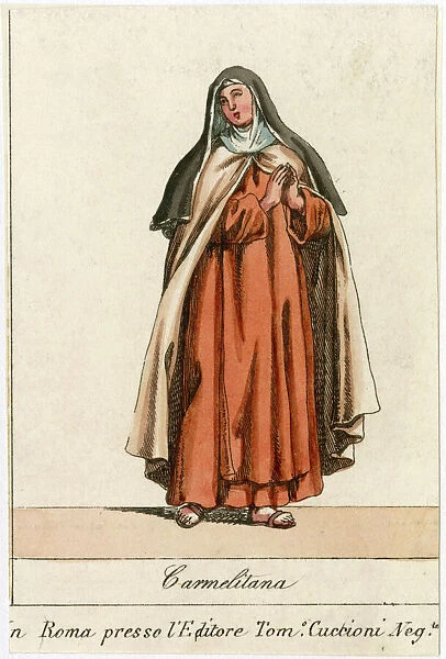 Carmelite Nun. CARMELITANA Nun of the Carmelite order