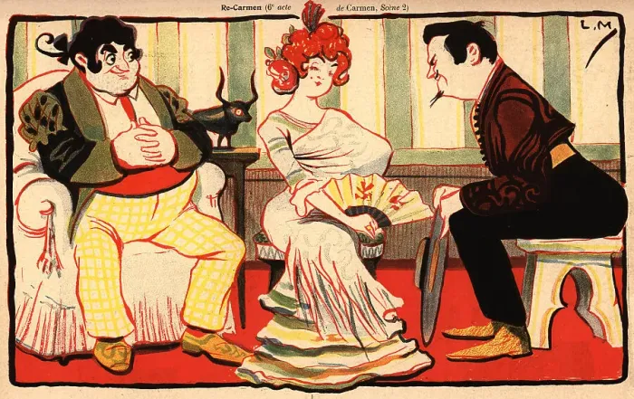 Framed Print : Carmen. An illustration of a scene from an act of Carmen Framed Print : Carmen. An illustration of a scene from an act of Carmen