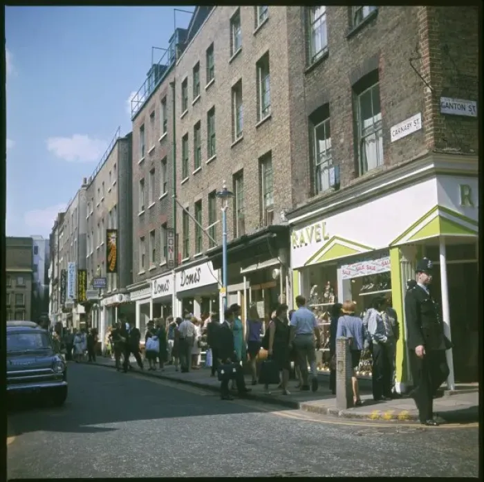 Framed Print : Carnaby Street Scene Framed Print : Carnaby Street Scene