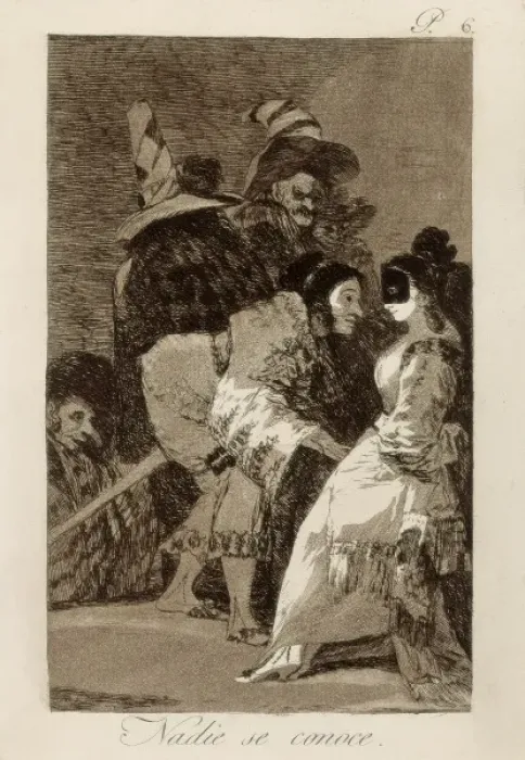 Framed Print : Carnival Scene, Plate 6 of Los Caprichos Framed Print : Carnival Scene, Plate 6 of Los Caprichos