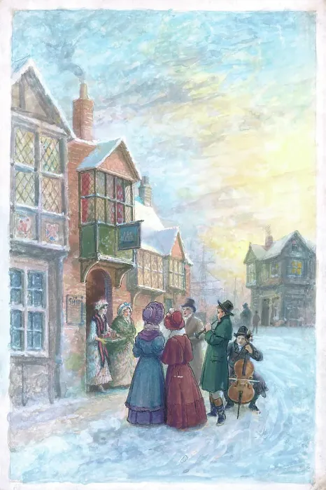 Framed Print : Carol Singers Framed Print : Carol Singers