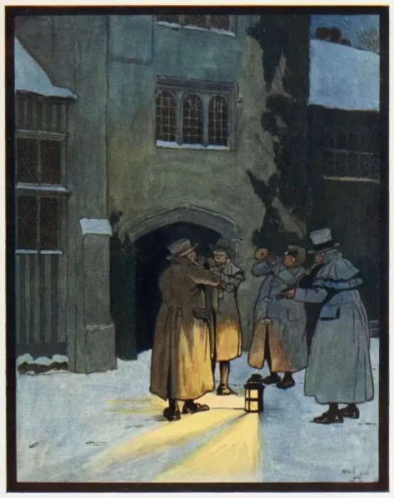 Framed Print : Carol Singers Framed Print : Carol Singers
