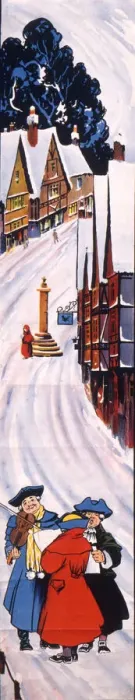 Framed Print : Carol singers in the snow Framed Print : Carol singers in the snow