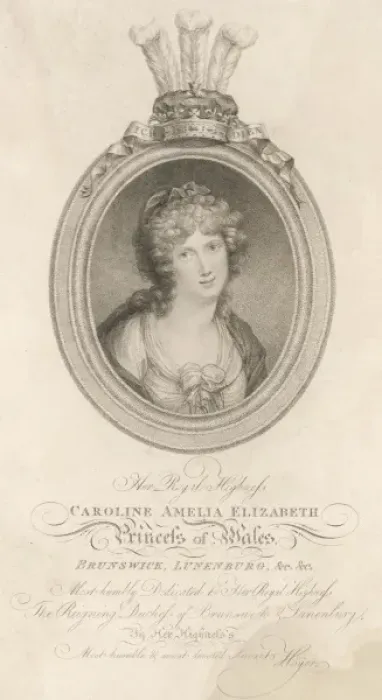 Framed Print : Caroline Brunswick / Eng Framed Print : Caroline Brunswick / Eng