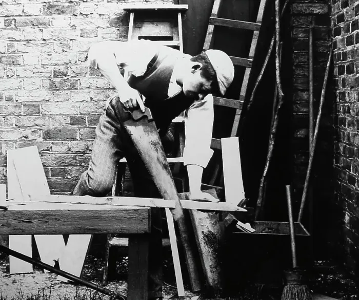Framed Print : Carpenter, early 1900s Framed Print : Carpenter, early 1900s