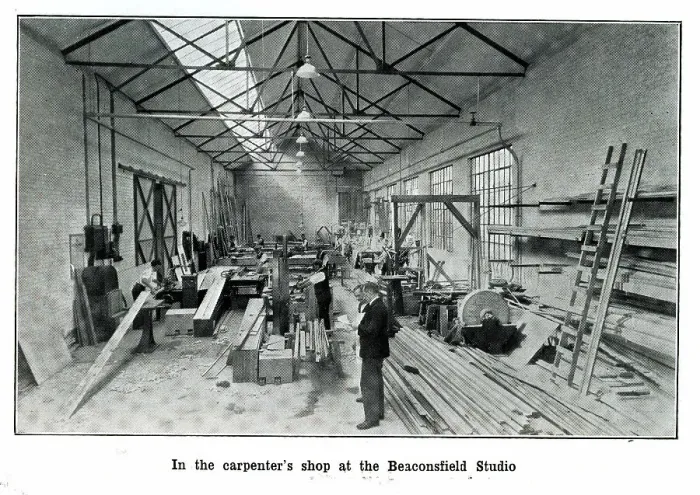 Framed Print : Carpenter's Shop, British Lion Films, Beaconsfield Studio Framed Print : Carpenter's Shop, British Lion Films, Beaconsfield Studio