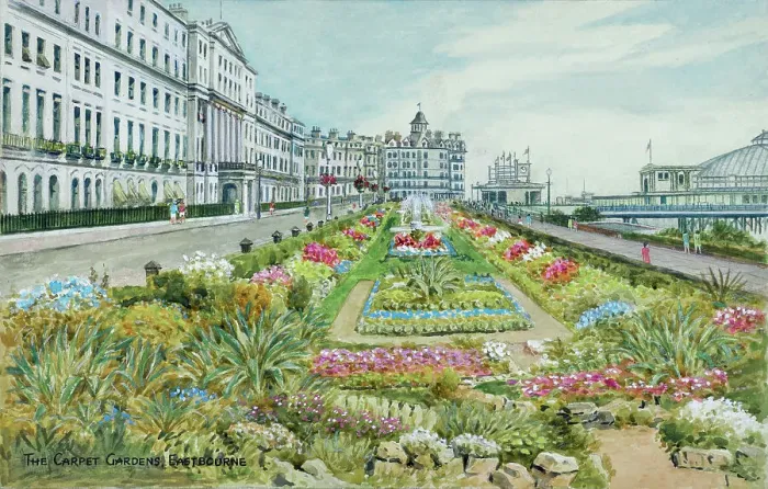 Framed Print : Carpet Gardens, Eastbourne, East Sussex Framed Print : Carpet Gardens, Eastbourne, East Sussex