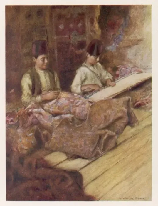 Framed Print : Carpet-Mending / Istanbul Framed Print : Carpet-Mending / Istanbul