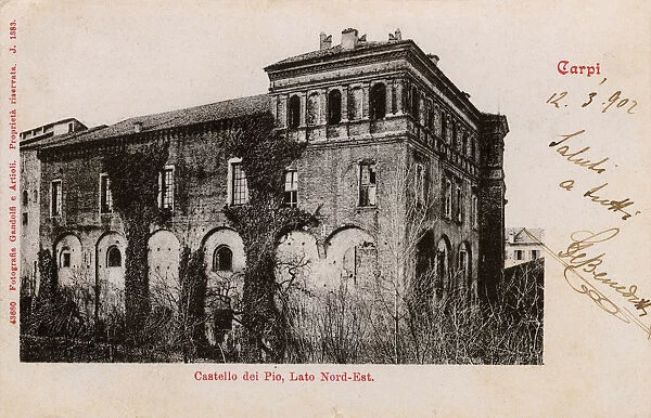 Carpi, Italy - Castello dei Pio - The North-East side