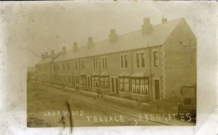 Framed Print : Carr Wood Terrace, Calverley - Greengates, Yorkshire Framed Print : Carr Wood Terrace, Calverley - Greengates, Yorkshire