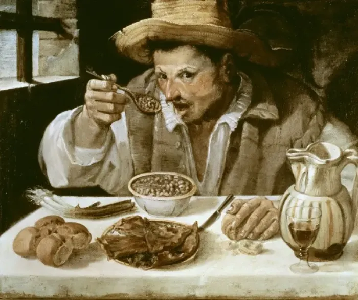 Framed Print : CARRACHE, Annibale. The Beaneater. ca. 1583 - Framed Print : CARRACHE, Annibale. The Beaneater. ca. 1583 -