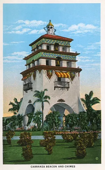 Framed Print : Carranza beacon and chimes, Agua Caliente, Tijuana, Mexico