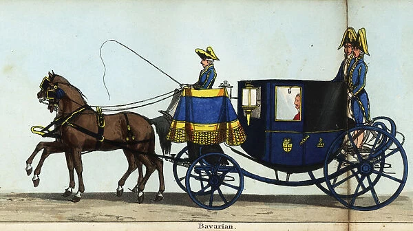 Carriage of the Bavarian minister, Baron Cetto, in