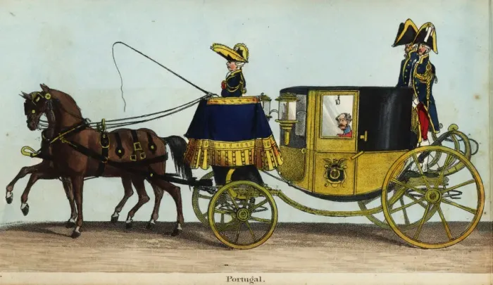 Framed Print : Carriage of the Charge d Affaires of Portugal in Framed Print : Carriage of the Charge d Affaires of Portugal in