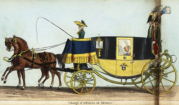 Carriage of the Charge d'Affaires of Mexico in