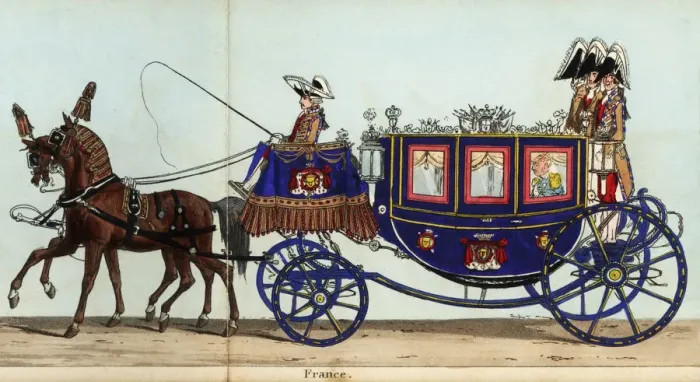 Framed Print : Carriage of Count Sebastiani, French Ambassador, in Framed Print : Carriage of Count Sebastiani, French Ambassador, in