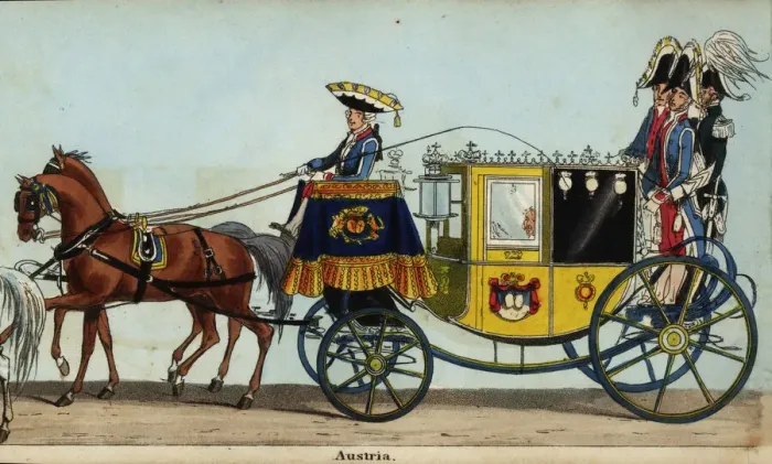 Framed Print : Carriage of Friedrich, Prince of Schwarzenberg, in Framed Print : Carriage of Friedrich, Prince of Schwarzenberg, in