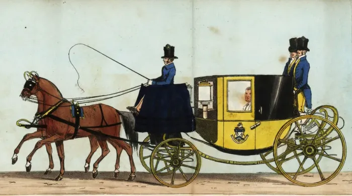 Framed Print : Carriage of the Minister from the United States in Framed Print : Carriage of the Minister from the United States in