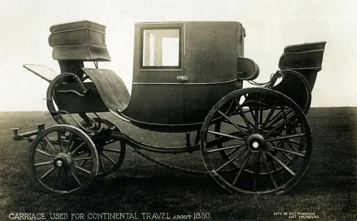 Framed Print : A Carriage used for Continental Travel Framed Print : A Carriage used for Continental Travel
