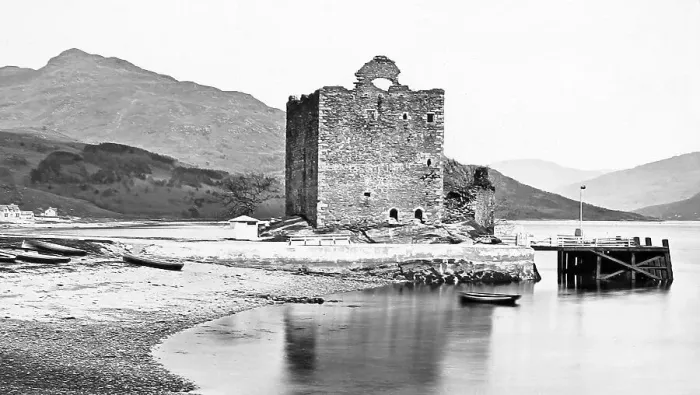 Framed Print : Carrick Castle Victorian period Framed Print : Carrick Castle Victorian period