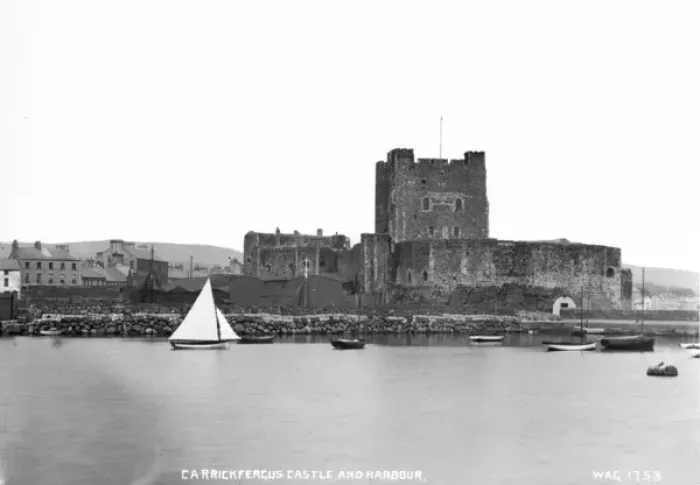 Framed Print : Carrickfergus Castle and Harbour Framed Print : Carrickfergus Castle and Harbour