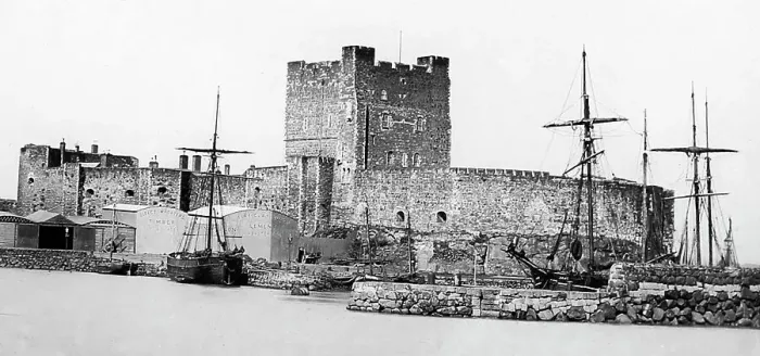 Framed Print : Carrickfergus Castle, Ireland, Victorian period Framed Print : Carrickfergus Castle, Ireland, Victorian period