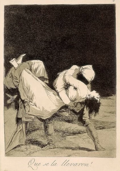 They carried her off!. Capricho plate 8