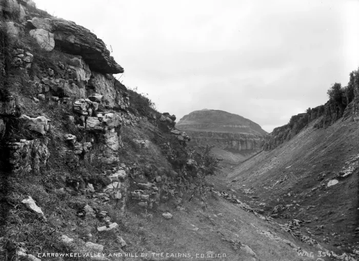 Framed Print : Carrowkeel Valley and Hill of the Cairns, Co. Sligo Framed Print : Carrowkeel Valley and Hill of the Cairns, Co. Sligo