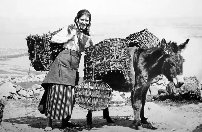 Framed Print : Carrying turf, Arranmore Island, West of Ireland Framed Print : Carrying turf, Arranmore Island, West of Ireland