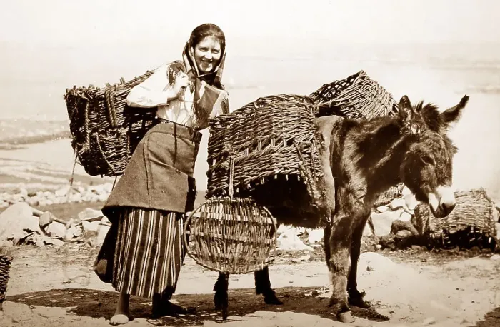 Framed Print : Carrying turf, Arranmore Island, West of Ireland Framed Print : Carrying turf, Arranmore Island, West of Ireland