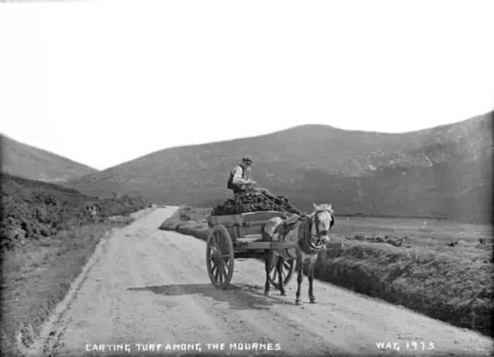 Framed Print : Carting Turf Among the Mournes Framed Print : Carting Turf Among the Mournes