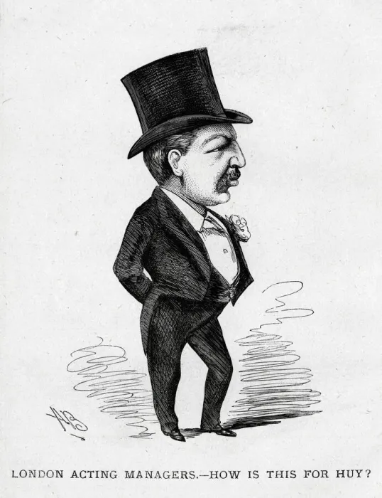 Framed Print : Cartoon, Acting Manager of a London Theatre Framed Print : Cartoon, Acting Manager of a London Theatre