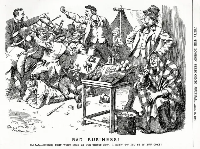 Framed Print : Cartoon, Bad Business! Irish Home Rule Framed Print : Cartoon, Bad Business! Irish Home Rule