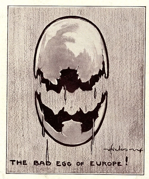 Cartoon, The Bad Egg of Europe! by Victor Hicks