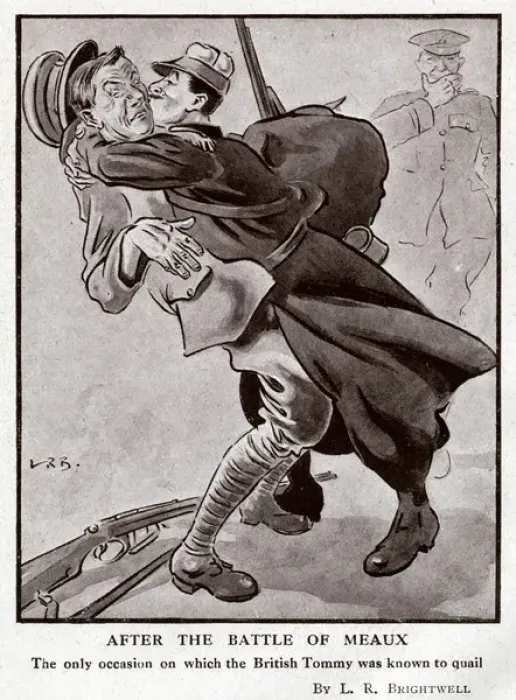 Framed Print : Cartoon, After the Battle of Meaux, WW1 Framed Print : Cartoon, After the Battle of Meaux, WW1
