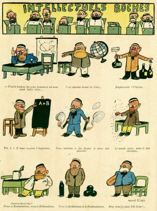 Framed Print : Cartoon, Boche intellectuals, WW1 Framed Print : Cartoon, Boche intellectuals, WW1