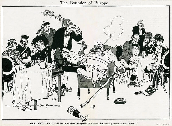 Cartoon, The Bounder of Europe, WW1